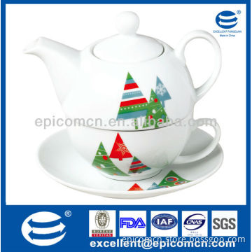 christmas porcelain teaset for one person EX8412